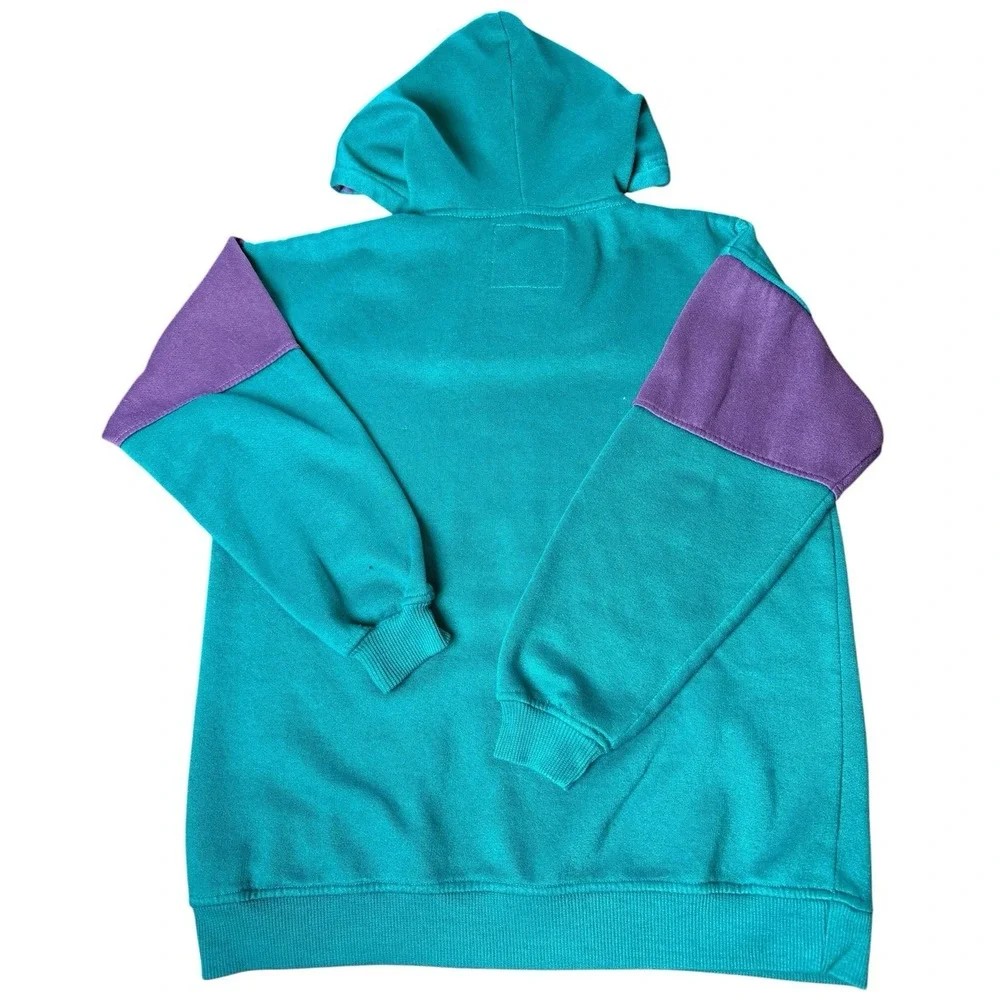 Boys Vintage 90s‎ Color Block Bugle Boy  Oversized Y2K Hoodie Sweater Small 8/10